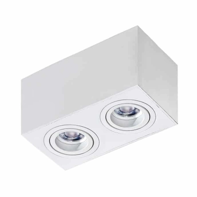 lafabryka.pl Plafon IP44 BRANT SQUARE 2 white AZ2823  AZZARDO ........KOD: 15509